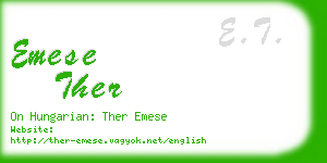 emese ther business card